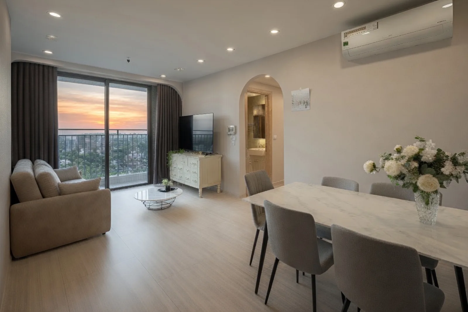 RiverGate sunset living